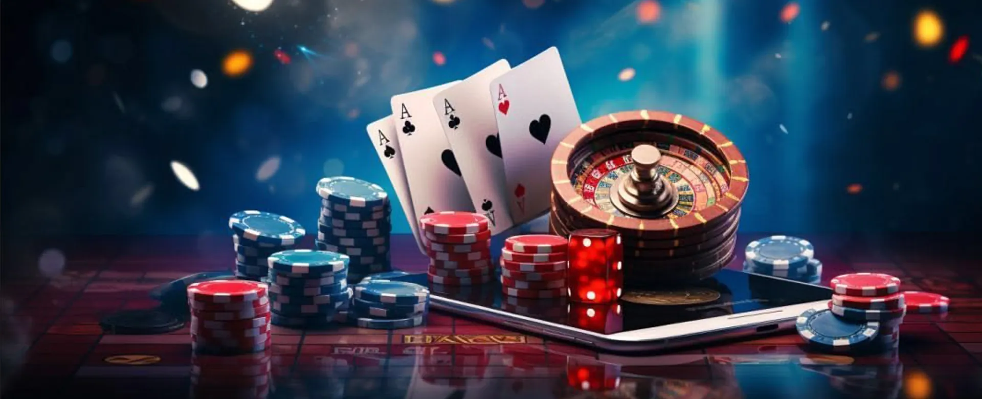Thrilling 8k8 Online Casino experience with vibrant lights